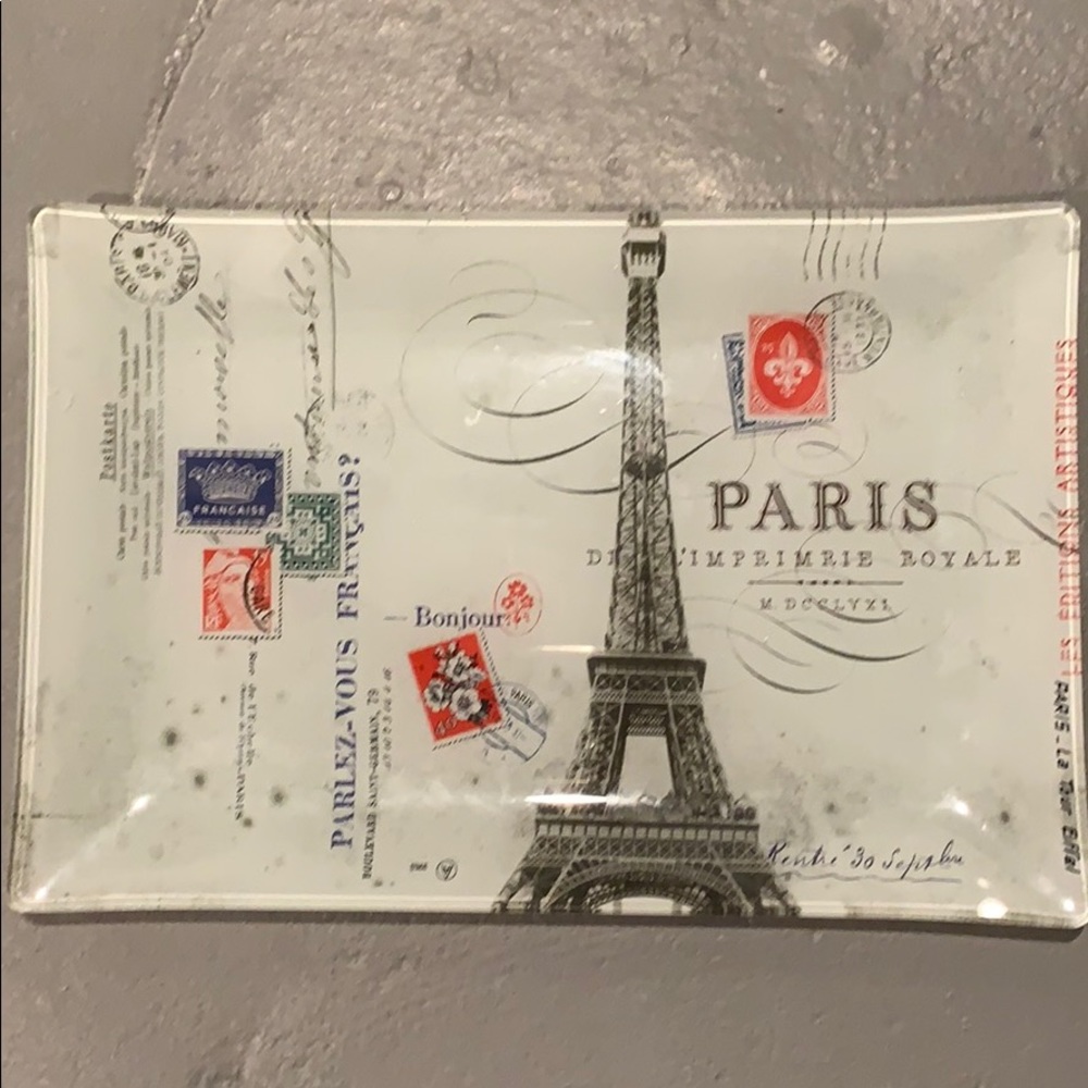 Paris decorative plate